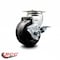 Service Caster 4 Inch Phenolic Swivel Caster with Roller Bearing and Brake SCC SCC-20S420-PHR-TLB - alternate 5